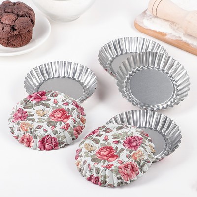 Набор форм для выпечки Доляна «Подсолнух. Розарий», 10×2.5 см, 6 шт.