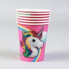 Стакан бумажный «Единорог», 220 мл, набор 6 шт. - Фото 2