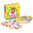 Настольная карточная игра на скорость и реакцию «Дуббль. Алфавит», 55 карт, 5+, Маша и Медведь - Фото 3