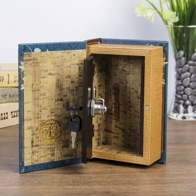 Шкатулка книга - сейф «Ретро. Цветы. Бабочки», кожзам, 17×11×5 см