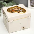 Музыкальная шкатулка механическая «Комод», пластик, белый, 11×13.3×11.5 см - Фото 5