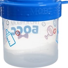 Поильник детский M&B «Маленький босс» с твёрдым носиком, от 9 мес., 140 мл., с ручками, синий - Фото 7