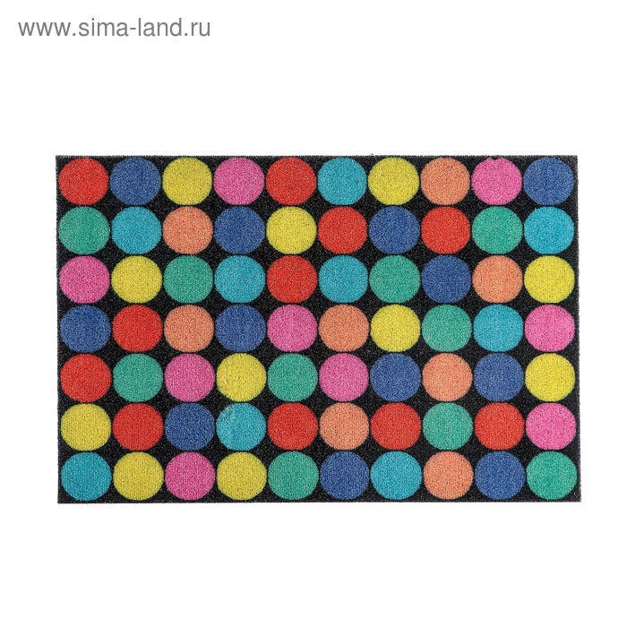 Коврик влаговпитывающий придверный 39×59 см «Разный», цвет МИКС - Фото 1