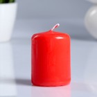 Свеча - цилиндр ароматическая "Клубника" 4х5 см, 7 ч, 50 г, красная - фото 8760463