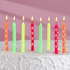 Свечи для торта "Ромашки", 7 см, классические, 8 шт - фото 8760472