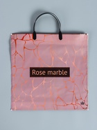 Пакет "Розовый мрамор", полиэтиленовый с пластиковой ручкой, 36 х 37 см, 100 мкм - Фото 2