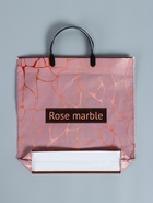 Пакет "Розовый мрамор", полиэтиленовый с пластиковой ручкой, 36 х 37 см, 100 мкм - Фото 3