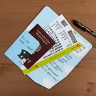Туристический конверт для документов и наклейка на чемодан "Куда хочу, туда лечу!" - Фото 2