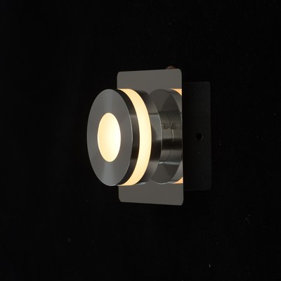 Светильник "Пунктум" 5Вт LED IP44 хром 10x10x7,5см