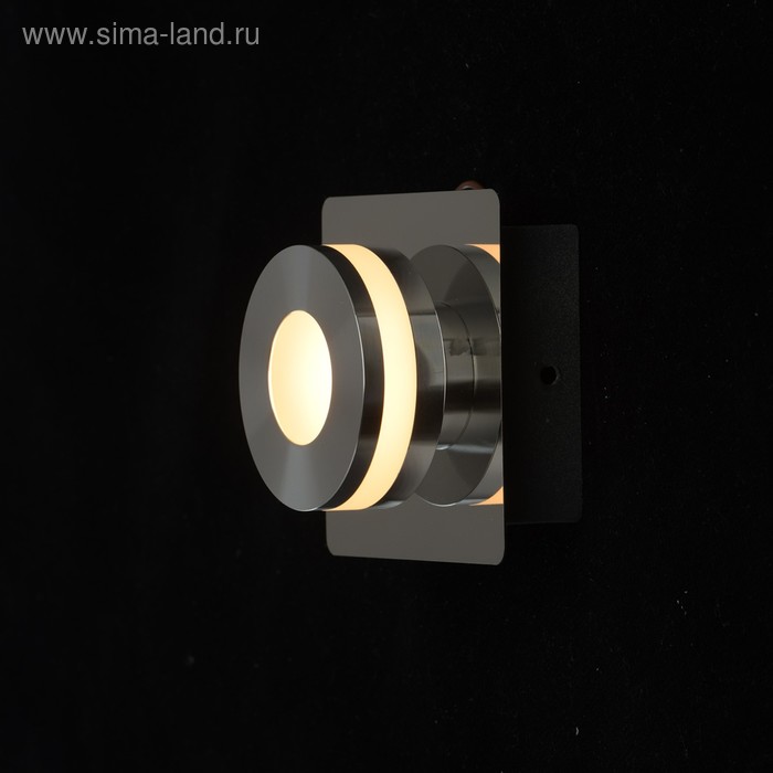 Светильник "Пунктум" 5Вт LED IP44 хром 10x10x7,5см - Фото 1