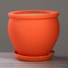 Горшок для цветов "Вьетнам", шёлк, оранжевый. Керамика, 5 л - Фото 1