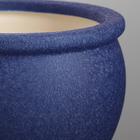 Горшок для цветов "Вьетнам", шёлк, синий, керамика, 5 л - Фото 4