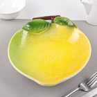 Тарелка «Лимон», 24,5×20×4 см, цвет жёлтый - Фото 2