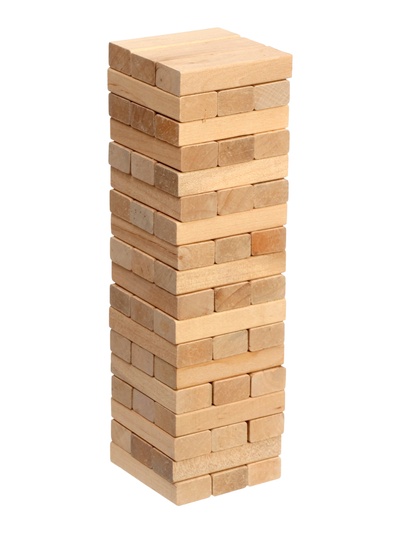 Падающая башня дженга Время игры, 54 бруска, 27×7.5 см
