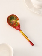 Ложка деревянная «Традиционная», полубаская, золото, 19×6 см, хохлома - Фото 2