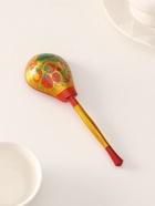 Ложка деревянная «Традиционная», полубаская, золото, 19×6 см, хохлома - Фото 3