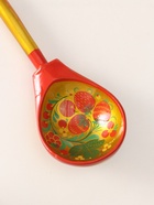 Ложка деревянная «Традиционная», полубаская, золото, 19×6 см, хохлома - Фото 4