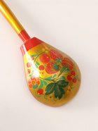 Ложка деревянная «Традиционная», полубаская, золото, 19×6 см, хохлома - Фото 5