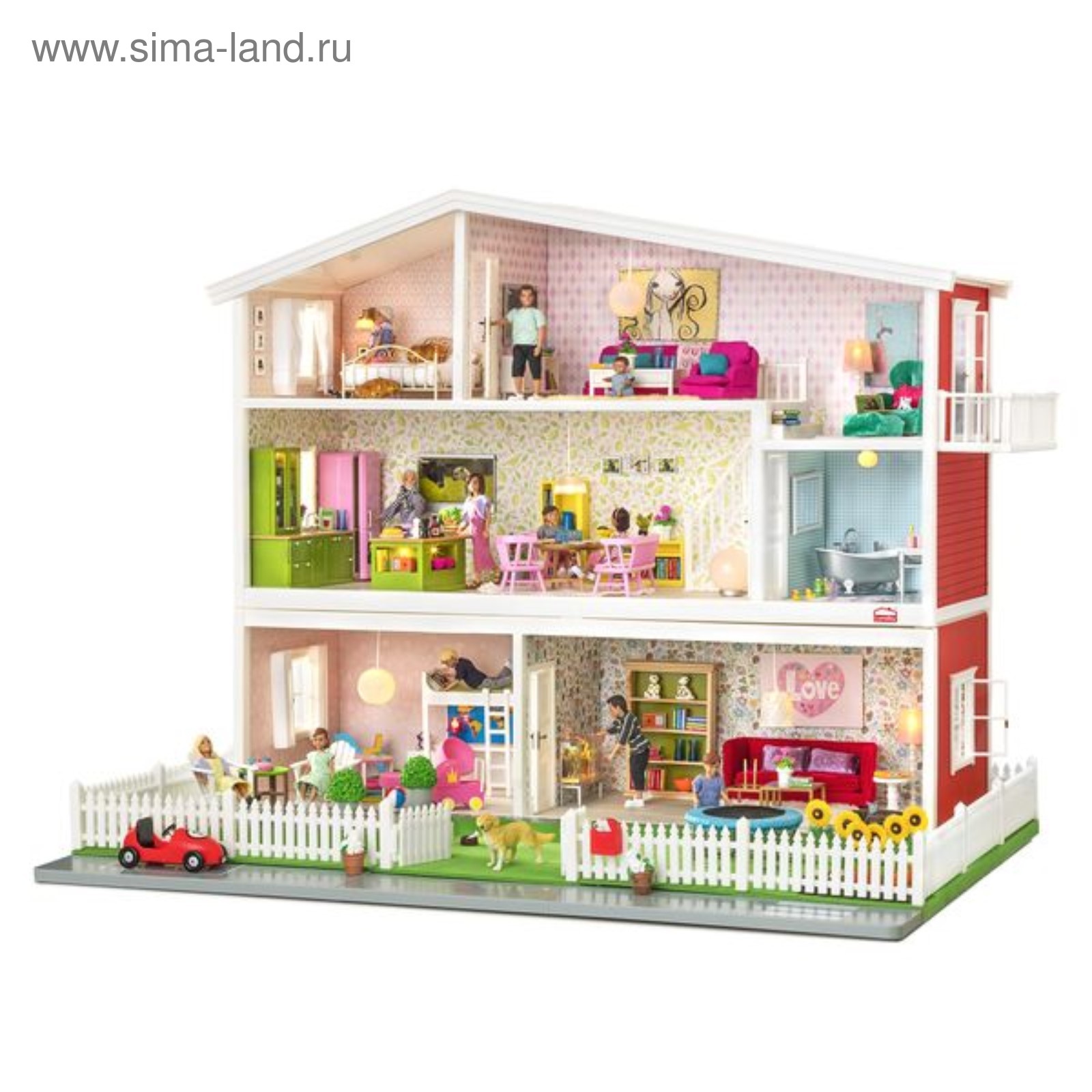 Домик кукольный Lundby «Премиум», двухэтажный, со светом (4114073) - Купить  по цене от 9 011.00 руб. | Интернет магазин SIMA-LAND.RU