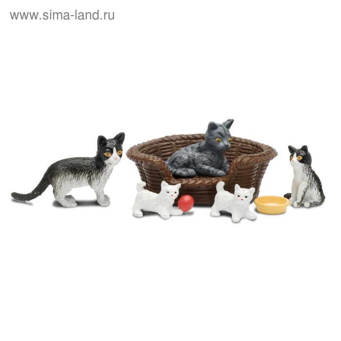 Игровой Игровой набор животных «Кошачья семья» - Фото 1