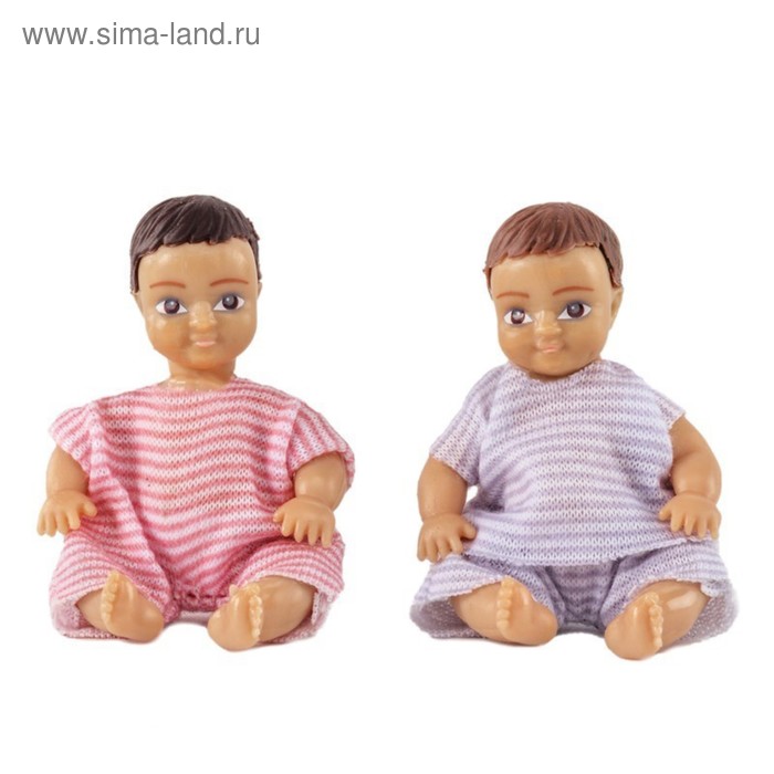 Игровой набор кукол «Два пупса» - Фото 1