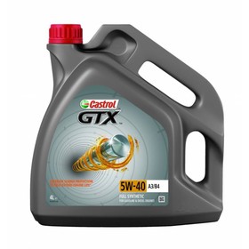 Масло моторное Castrol GTX 5W-40 A3/B4, 4 л 4104381