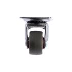 Колесо мебельное, d=25 мм, без тормоза, мягкий ход, коричневое - Фото 3