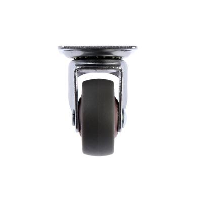 Колесо мебельное, d=30 мм, без тормоза, мягкий ход, коричневое