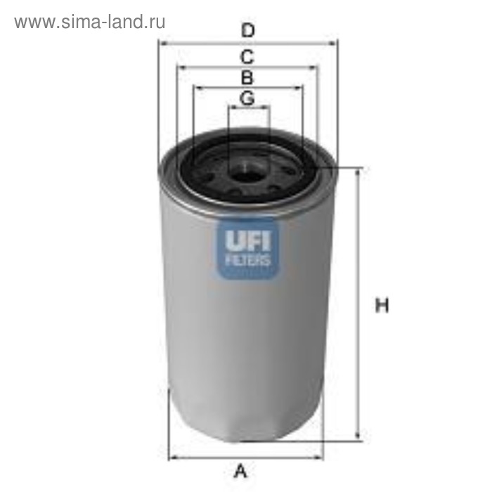 Фильтр масляный UFI 23.256.00 - Фото 1