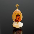 Яйцо «Богоматерь Казанская», на подставке, 5×11 см, селенит - фото 8760986