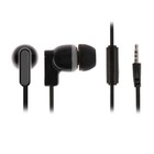 Наушники LuazON LV-143, вакуумные, микрофон, плоский провод, кнопка ответа, МИКС - Фото 1