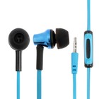 Наушники Luazon W-15, вакуумные, микрофон, плоский провод, кнопка ответа, МИКС - Фото 2