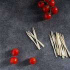Шпажки для канапе Доляна, бамбук, 100 шт., 8.5 см - Фото 3