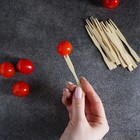 Шпажки для канапе Доляна, бамбук, 100 шт., 8.5 см - Фото 5