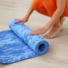 Коврик для йоги Sangh, 183×61×0,8 см, цвет синий - Фото 8