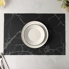 Салфетка сервировочная на стол Magistro «Мрамор», 45×30 см, серая - Фото 2