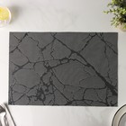 Салфетка сервировочная на стол Magistro «Мрамор», 45×30 см, серая - Фото 9