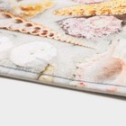 Коврики для ванной и туалета Доляна «Ракушки», 2 шт., 45×36 см, 75×44 см - Фото 4