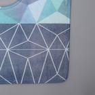 Набор ковриков для ванной и туалета «Доляна. Геометрия цветов», 2 шт., 40×45, 45×75 см - Фото 3