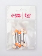 Набор аппликаторов для теней, двусторонние, 5 шт., 4.7 см, серебристый - Фото 3