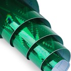 Плёнка самоклеящаяся "Ромбы", голография, зелёная, 0.45 х 3 м, 30 мкр - фото 8434715