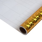 Плёнка самоклеящаяся, голография, золотая, 0.45×3 м, 30 мкм «Круги» 3221768 - фото 8841427