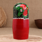 Матрёшка дерево «Хохлома», красное платье, 10 кукольная, 26 см - Фото 5