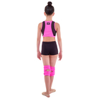 Шорты гимнастические «Эрида» размер 34, цвет чёрный - розовый - Фото 3