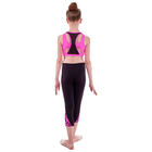 Бриджи гимнастические «Эрида», размер 34, цвет чёрный/розовый - Фото 2