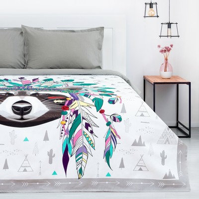 Покрывало евро «Этель» Indian style, 200×215 см, хлопок