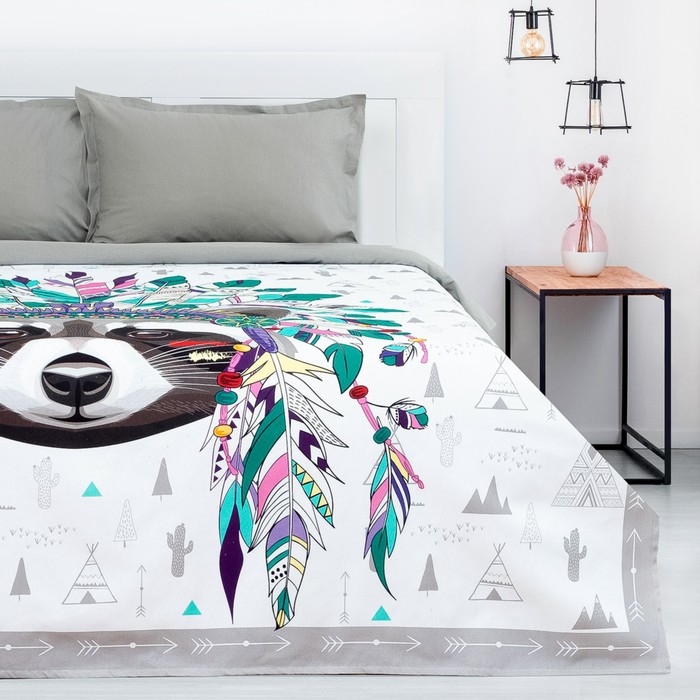 Покрывало евро «Этель» Indian style, 200×215 см, хлопок - Фото 1