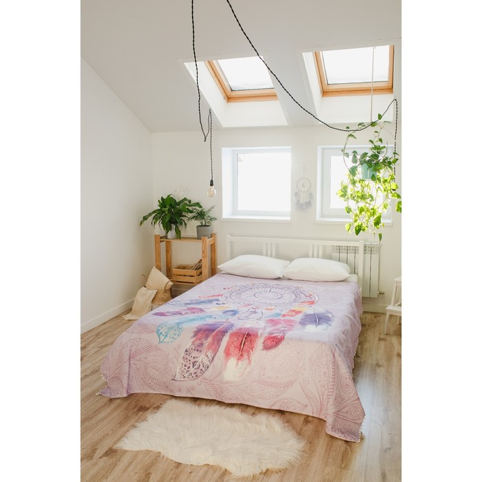 Покрывало евро «Этель. Ловец снов», 200×215 см, хлопок