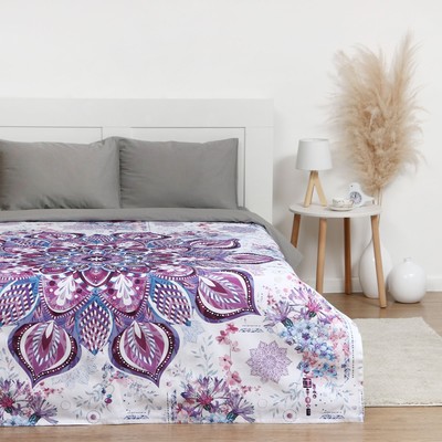 Покрывало евро «Этель. Мандала», 200×215 см, хлопок