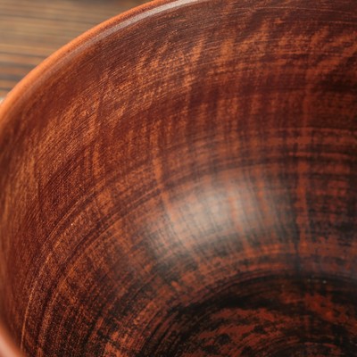 Пиала "Гладкая", красная глина, 1 л